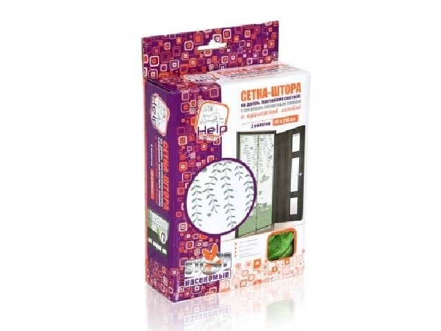 Сетка-штора на дверь противомаскитная HELP 80006/20